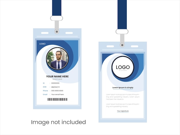 Nuevo diseño elegante de la tarjeta de identificación
