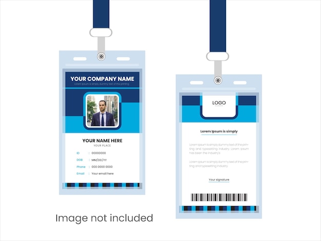 Nuevo diseño elegante de la tarjeta de identificación