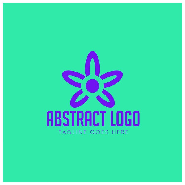 Nuevo diseño de logotipo abstracto