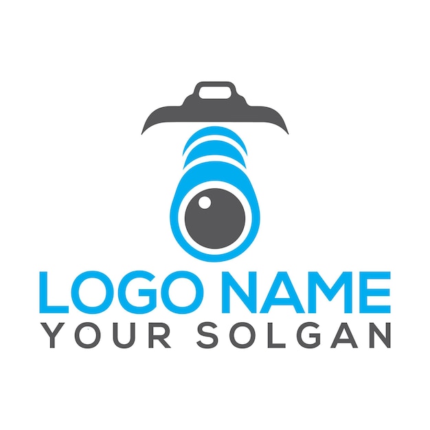 Nuevo diseño de logotipo de Creative Black Camera Ilustración vectorial de símbolos
