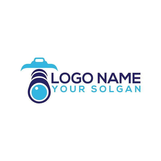Nuevo diseño de logotipo de Creative Black Camera Ilustración vectorial de símbolos