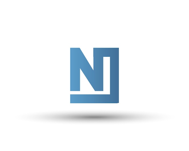 Nuevo diseño de logotipo de marca denominativa N