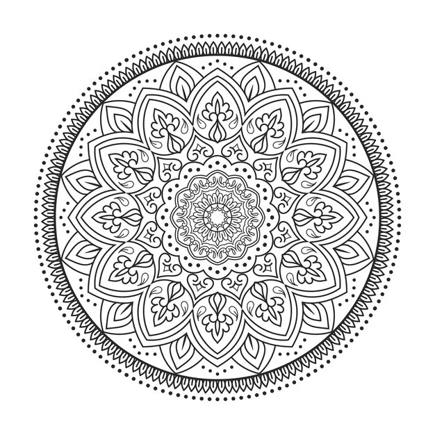 Nuevo diseño de mandala Diseño de mandala floral Diseño de mandala decorativo