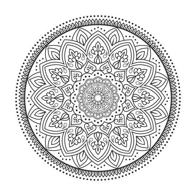 Nuevo diseño de mandala Diseño de mandala floral Diseño de mandala decorativo