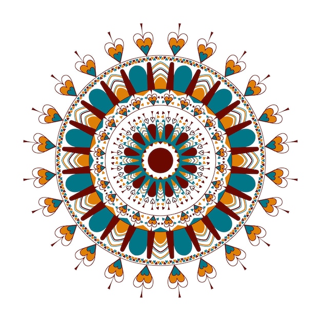 Nuevo diseño de mandala vectorial