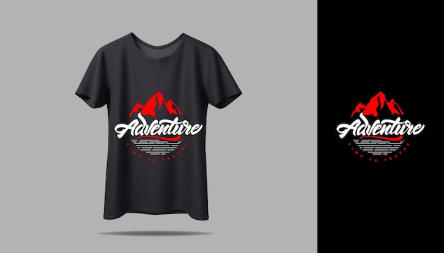 Nuevo diseño de maqueta de camiseta de vector Nuevo diseño de camiseta de tipografía de camiseta con maqueta