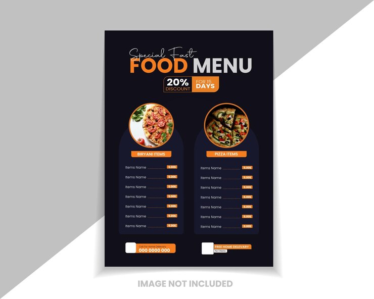 Vector un nuevo diseño de menú de comida de un restaurante de lujo hermoso en el reino unido