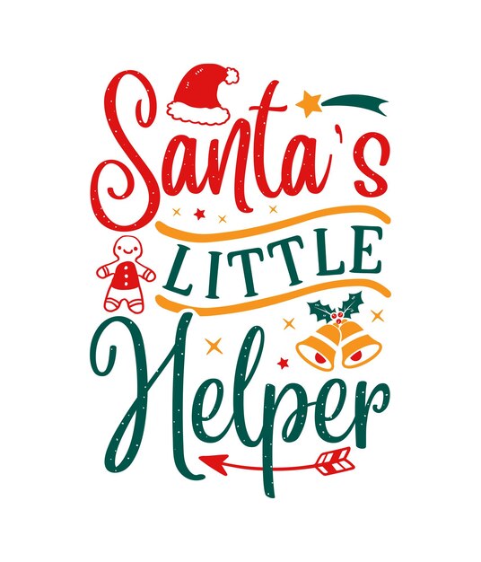 Nuevo diseño navideño de base blanca Santans little helper