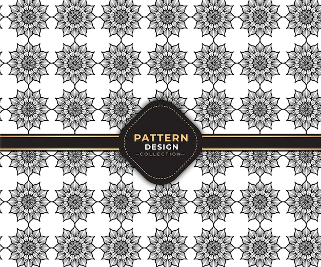 Nuevo diseño de patrón elegante negro