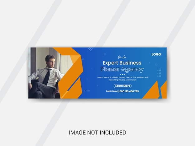 Nuevo diseño de portada de línea de tiempo de Facebook para marketing de anuncios comerciales.
