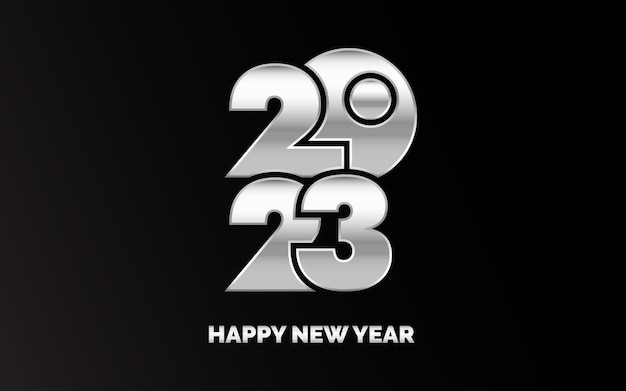 Nuevo diseño tipográfico del año 2023 2023 números logotipo ilustración Ilustración vectorial