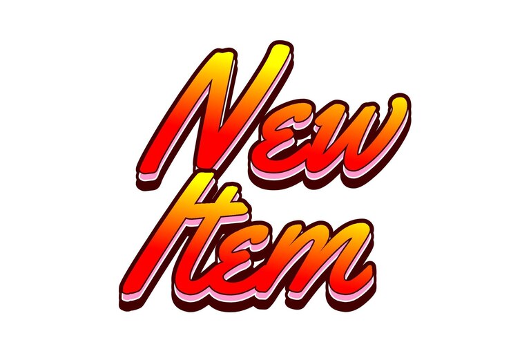 Vector nuevo efecto de texto en estilo 3d para la impresión de anuncios