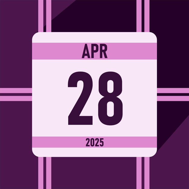 Nuevo estilo de calendario para imprimir el mes de abril