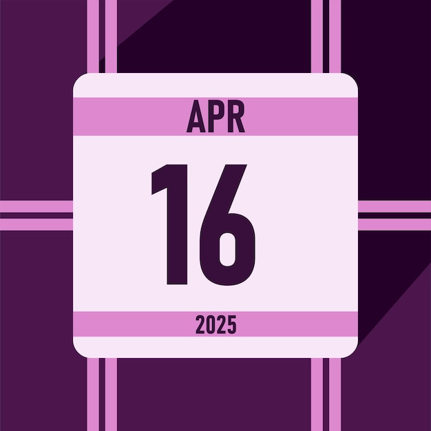 Nuevo estilo de calendario para imprimir el mes de abril