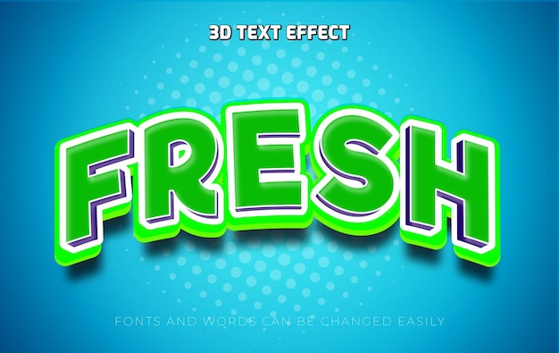 Nuevo estilo de efecto de texto editable en 3D