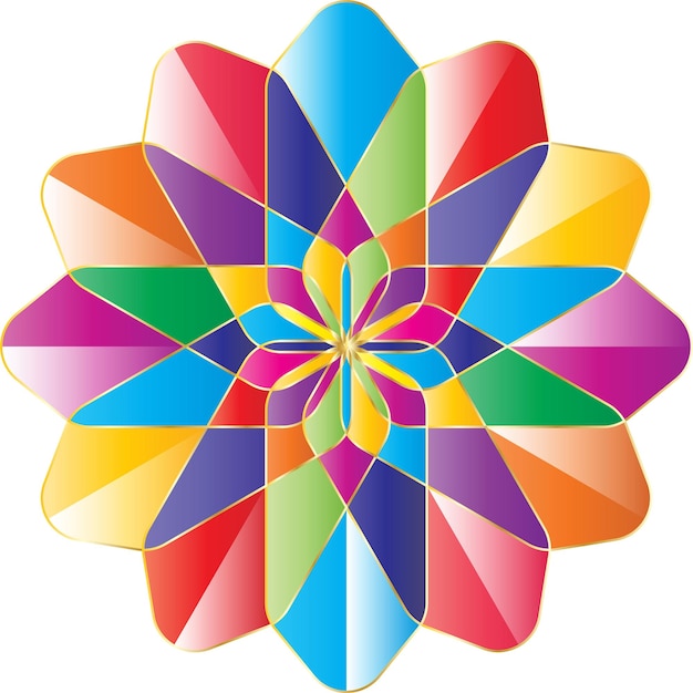 Nuevo estilo de gran diseño de flores multicolores del cosmos vectorial