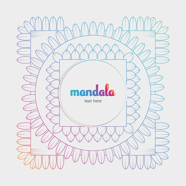 Vector nuevo fondo de mandala