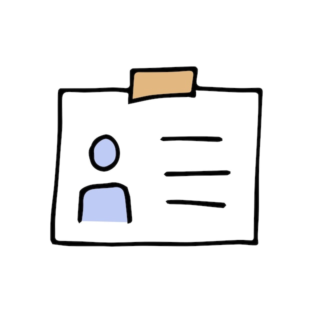 nuevo garabatos de oficina