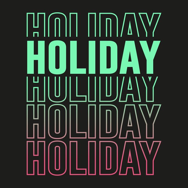 Nuevo Holiday Summer Quote Gradient Colorful Svg Cut Files Tipografía Camiseta Diseño