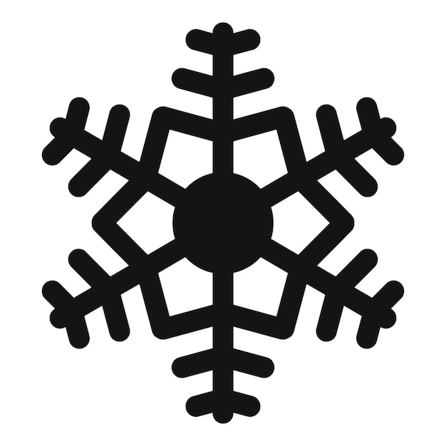 Vector nuevo icono de copo de nieve ilustración simple del nuevo icono de vector de copo de nieve para diseño web aislado sobre fondo blanco