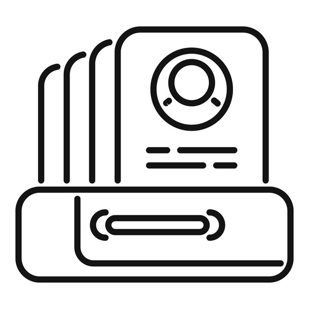 Nuevo icono de documento del personal contorno vector equipo de negocios Hr