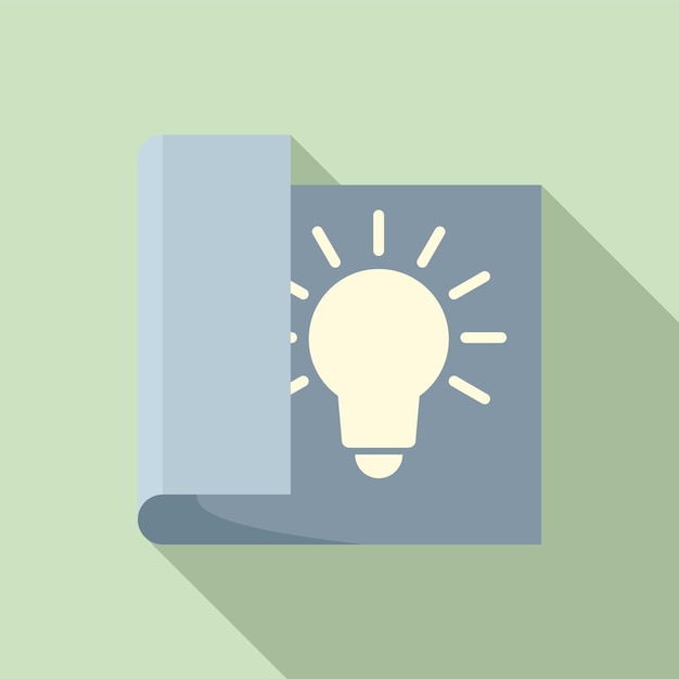 Nuevo icono de innovación en papel Ilustración plana del nuevo icono de vector de innovación en papel para diseño web
