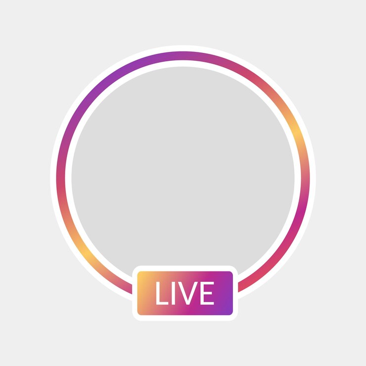 Vector nuevo ícono de redes sociales avatar transmisión de video en vivo elemento degradado colorido para la aplicación de interfaz de usuario web móvil de la red social vector eps 10