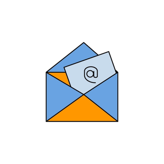 nuevo icono de tipo de vector de correo electrónico