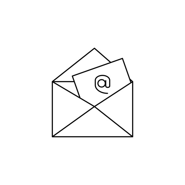 nuevo icono de tipo de vector de correo electrónico