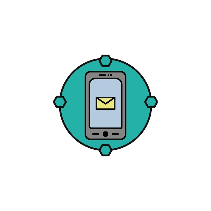 Vector nuevo icono de tipo de vector de teléfono
