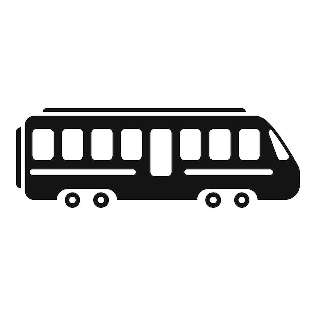 Nuevo icono de tren moderno vector simple Viaje de seguridad