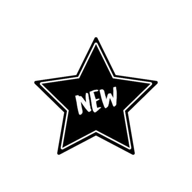 nuevo icono vector plantilla ilustración diseño de logotipo