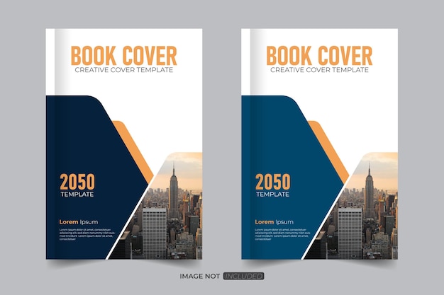 Nuevo informe anual entre el diseño de la portada del libro 2 variaciones creativas de colores portada del Libro de estilo moderno