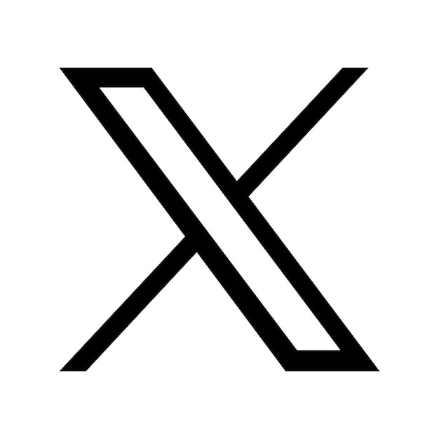 Vector nuevo logotipo de twitter x 2023 descarga de vector de logotipo de twitter x