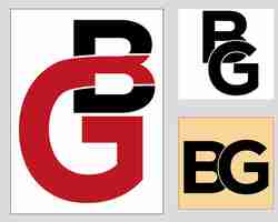 Vector nuevo mejor bg creativo inicial último logobg resumenbg último vector diseñobg monograma diseño de logotipo