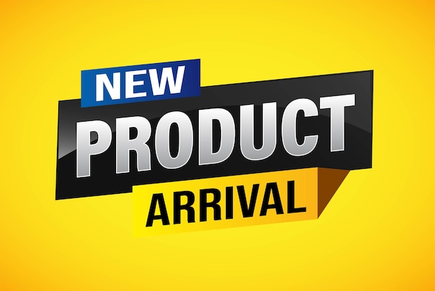Nuevo producto llegada etiqueta icono logotipo signo símbolo plantilla de diseño de banner para la comercialización oferta especial