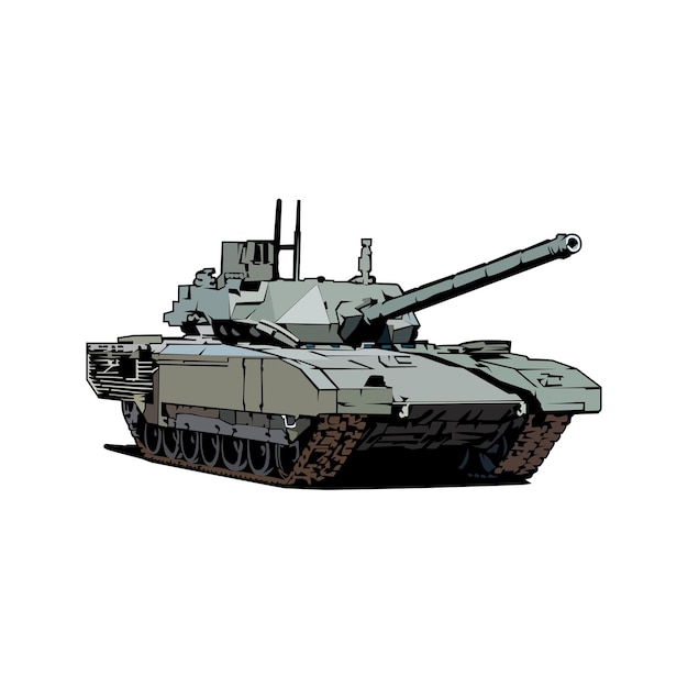 Nuevo tanque de batalla principal ruso de la cuarta generación en vector