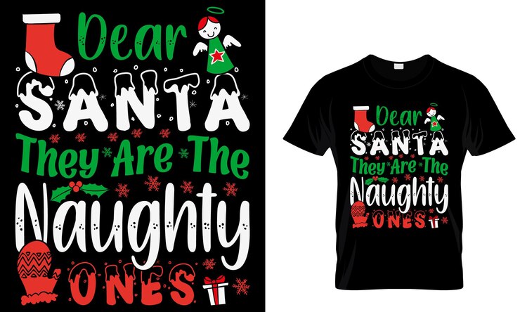 Nuevo vector de diseño de camisetas de Navidad