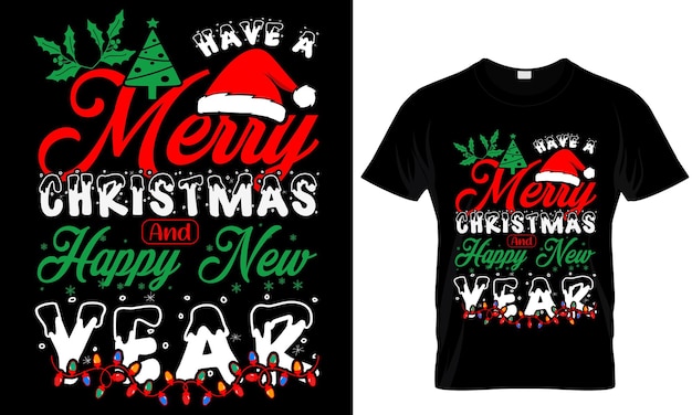 Nuevo vector de diseño de camisetas de Navidad