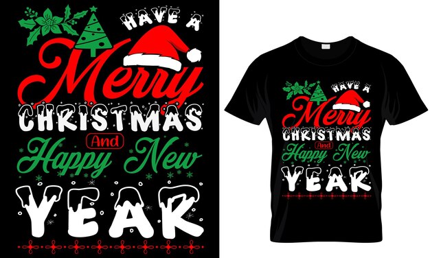 Nuevo vector de diseño de camisetas de Navidad