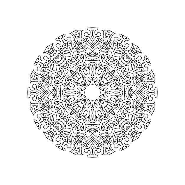 Nuevos diseños de arte de mandala ilustración vectorial