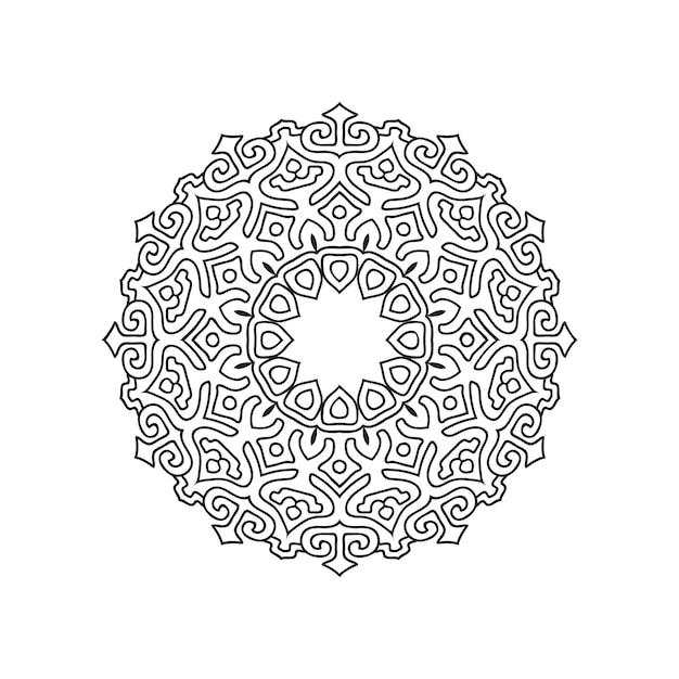 Nuevos diseños de arte de mandala ilustración vectorial