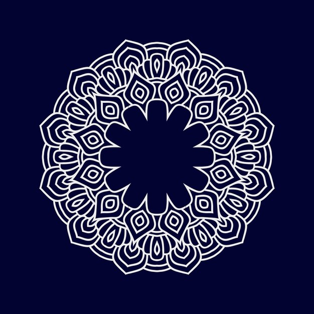 Nuevos diseños de arte de mandala ilustración vectorial