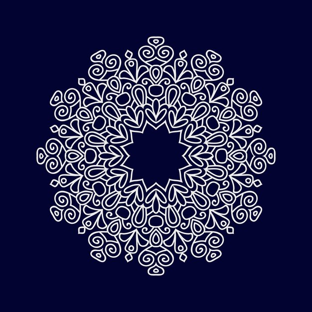 Nuevos diseños de mandala ilustración vectorial