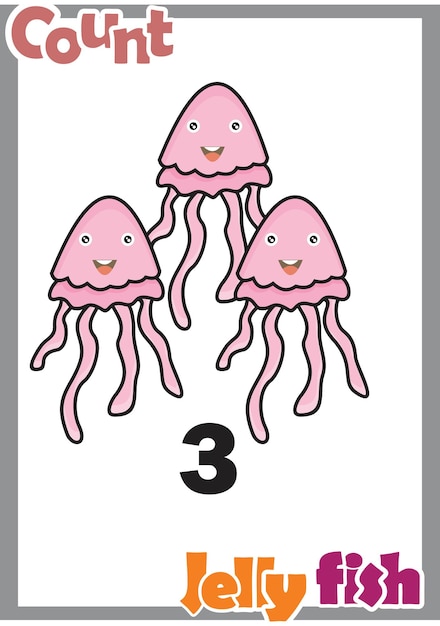 Numera las medusas número 3