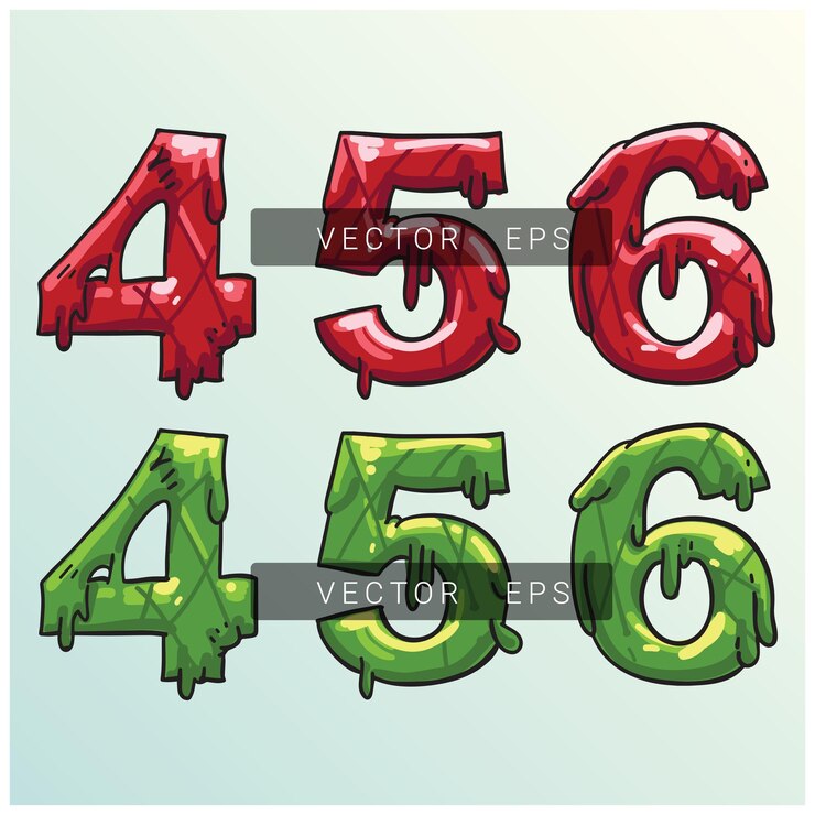 Número 456 Jalea de limo rojo y verde