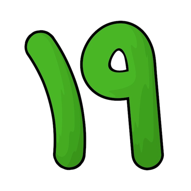número árabe 19