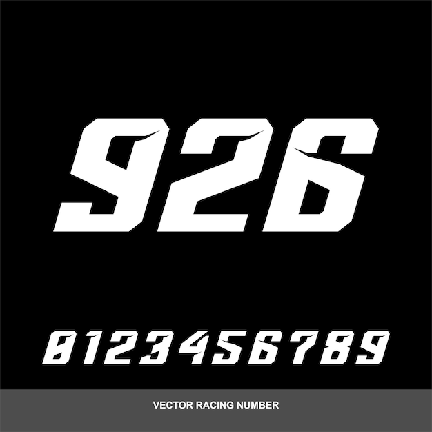 Vector número de carreras establecido para el automovilismo