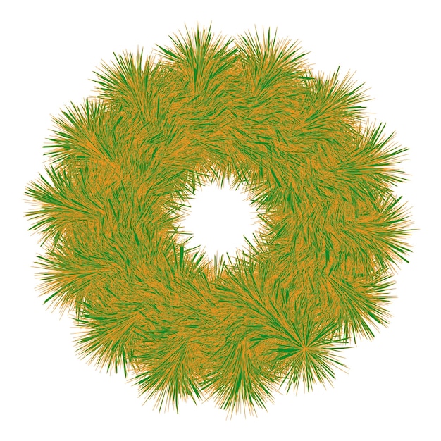 Número cero de concepto de hierba de coloración aislado en fondo blanco