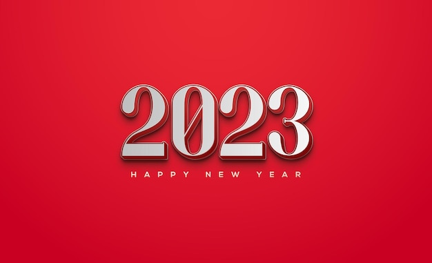 Número clásico para saludar el año nuevo 2023.